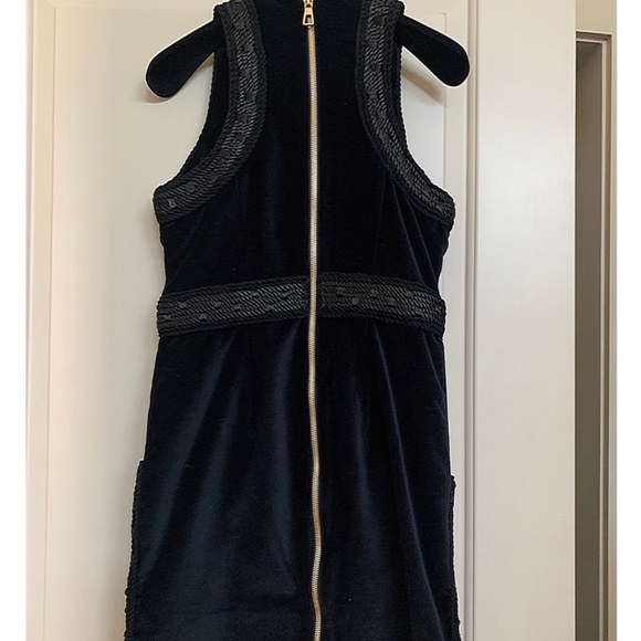 NWOT Balmain x H&M Black Velvet Rope Cocktail Dress Mini - Picture 5 of 11
